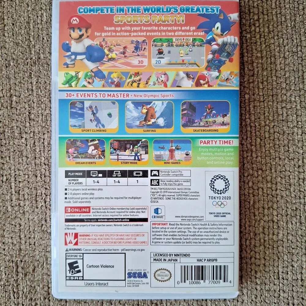 Mario & Sonic at the Olympic Games: Tokyo 2020 (Nintendo Switch)